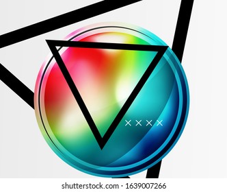 Abstract background - glossy glass bubbles, abstract sphere shapes, geometric dynamic composition with copyspace. Vector Illustration For Wallpaper, Banner, Background, Card, Book Illustration