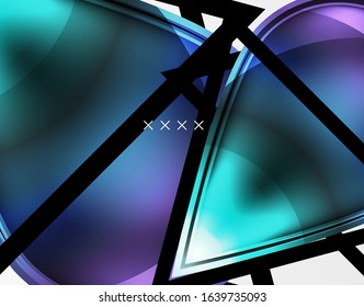 Abstract background - glossy glass bubbles, abstract sphere shapes, geometric dynamic composition with copyspace. Vector Illustration For Wallpaper, Banner, Background, Card, Book Illustration
