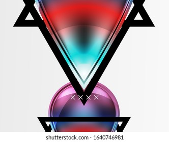 Abstract background - glossy glass bubbles, abstract sphere shapes, geometric dynamic composition with copyspace. Vector Illustration For Wallpaper, Banner, Background, Card, Book Illustration