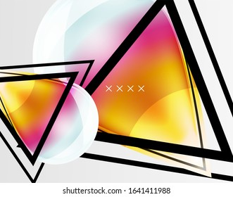 Abstract background - glossy glass bubbles, abstract sphere shapes, geometric dynamic composition with copyspace. Vector Illustration For Wallpaper, Banner, Background, Card, Book Illustration