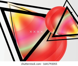 Abstract background - glossy glass bubbles, abstract sphere shapes, geometric dynamic composition with copyspace. Vector Illustration For Wallpaper, Banner, Background, Card, Book Illustration