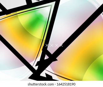 Abstract background - glossy glass bubbles, abstract sphere shapes, geometric dynamic composition with copyspace. Vector Illustration For Wallpaper, Banner, Background, Card, Book Illustration