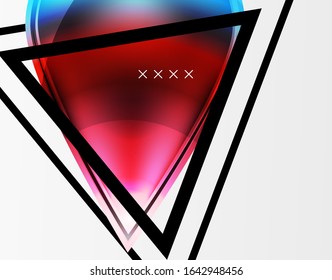 Abstract background - glossy glass bubbles, abstract sphere shapes, geometric dynamic composition with copyspace. Vector Illustration For Wallpaper, Banner, Background, Card, Book Illustration