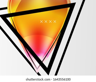 Abstract background - glossy glass bubbles, abstract sphere shapes, geometric dynamic composition with copyspace. Vector Illustration For Wallpaper, Banner, Background, Card, Book Illustration