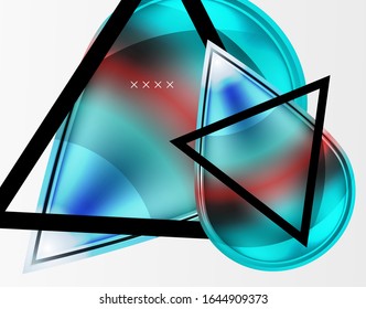 Abstract background - glossy glass bubbles, abstract sphere shapes, geometric dynamic composition with copyspace. Vector Illustration For Wallpaper, Banner, Background, Card, Book Illustration