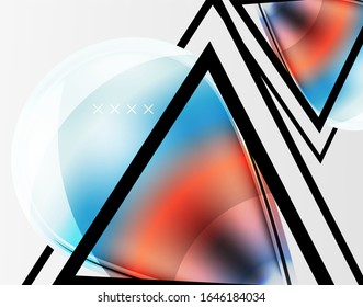 Abstract background - glossy glass bubbles, abstract sphere shapes, geometric dynamic composition with copyspace. Vector Illustration For Wallpaper, Banner, Background, Card, Book Illustration