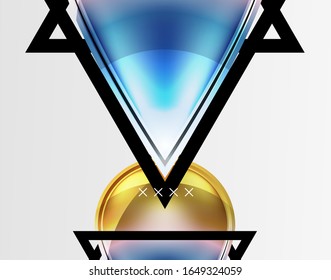 Abstract background - glossy glass bubbles, abstract sphere shapes, geometric dynamic composition with copyspace. Vector Illustration For Wallpaper, Banner, Background, Card, Book Illustration