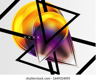 Abstract background - glossy glass bubbles, abstract sphere shapes, geometric dynamic composition with copyspace. Vector Illustration For Wallpaper, Banner, Background, Card, Book Illustration