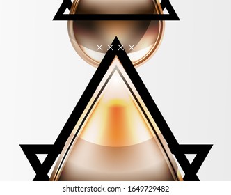 Abstract background - glossy glass bubbles, abstract sphere shapes, geometric dynamic composition with copyspace. Vector Illustration For Wallpaper, Banner, Background, Card, Book Illustration