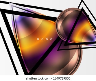 Abstrakter Hintergrund - glänzende Glasblasen, abstrakte Kugel-Formen, geometrische dynamische Komposition mit Kopienraum. Vektorillustration-Illustration für Bildschirmhintergrund, Banner, Hintergrund, Karte, Buchillustration