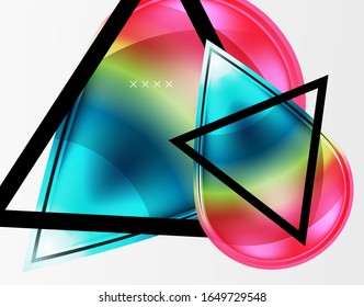 Abstract background - glossy glass bubbles, abstract sphere shapes, geometric dynamic composition with copyspace. Vector Illustration For Wallpaper, Banner, Background, Card, Book Illustration