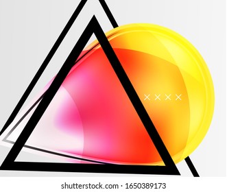 Abstract background - glossy glass bubbles, abstract sphere shapes, geometric dynamic composition with copyspace. Vector Illustration For Wallpaper, Banner, Background, Card, Book Illustration