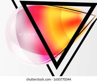 Abstract background - glossy glass bubbles, abstract sphere shapes, geometric dynamic composition with copyspace. Vector Illustration For Wallpaper, Banner, Background, Card, Book Illustration
