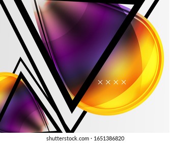 Abstract background - glossy glass bubbles, abstract sphere shapes, geometric dynamic composition with copyspace. Vector Illustration For Wallpaper, Banner, Background, Card, Book Illustration