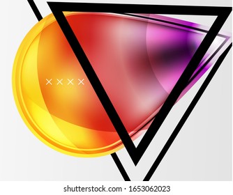 Abstract background - glossy glass bubbles, abstract sphere shapes, geometric dynamic composition with copyspace. Vector Illustration For Wallpaper, Banner, Background, Card, Book Illustration