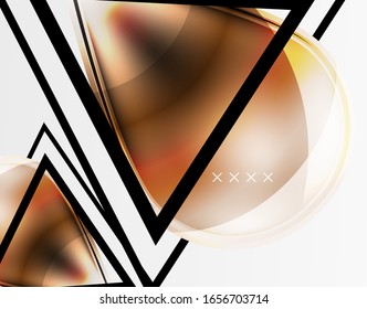 Abstract background - glossy glass bubbles, abstract sphere shapes, geometric dynamic composition with copyspace. Vector Illustration For Wallpaper, Banner, Background, Card, Book Illustration