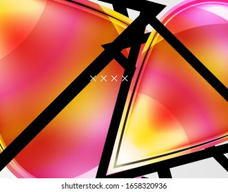 Abstract background - glossy glass bubbles, abstract sphere shapes, geometric dynamic composition with copyspace. Vector Illustration For Wallpaper, Banner, Background, Card, Book Illustration