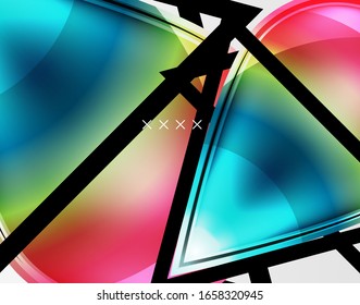 Abstract background - glossy glass bubbles, abstract sphere shapes, geometric dynamic composition with copyspace. Vector Illustration For Wallpaper, Banner, Background, Card, Book Illustration