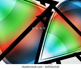 Abstract background - glossy glass bubbles, abstract sphere shapes, geometric dynamic composition with copyspace. Vector Illustration For Wallpaper, Banner, Background, Card, Book Illustration