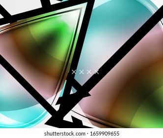 Abstract background - glossy glass bubbles, abstract sphere shapes, geometric dynamic composition with copyspace. Vector Illustration For Wallpaper, Banner, Background, Card, Book Illustration