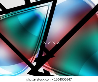 Abstract background - glossy glass bubbles, abstract sphere shapes, geometric dynamic composition with copyspace. Vector Illustration For Wallpaper, Banner, Background, Card, Book Illustration