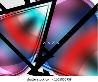 Abstract background - glossy glass bubbles, abstract sphere shapes, geometric dynamic composition with copyspace. Vector Illustration For Wallpaper, Banner, Background, Card, Book Illustration