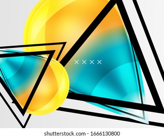 Abstract background - glossy glass bubbles, abstract sphere shapes, geometric dynamic composition with copyspace. Vector Illustration For Wallpaper, Banner, Background, Card, Book Illustration