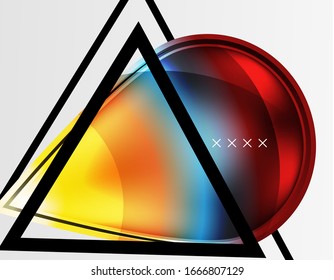 Abstract background - glossy glass bubbles, abstract sphere shapes, geometric dynamic composition with copyspace. Vector Illustration For Wallpaper, Banner, Background, Card, Book Illustration