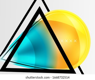 Abstract background - glossy glass bubbles, abstract sphere shapes, geometric dynamic composition with copyspace. Vector Illustration For Wallpaper, Banner, Background, Card, Book Illustration