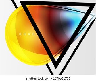 Abstract background - glossy glass bubbles, abstract sphere shapes, geometric dynamic composition with copyspace. Vector Illustration For Wallpaper, Banner, Background, Card, Book Illustration