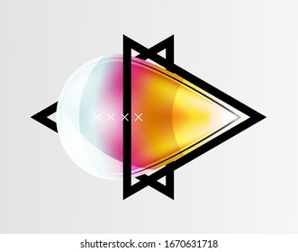 Abstract background - glossy glass bubbles, abstract sphere shapes, geometric dynamic composition with copyspace. Vector Illustration For Wallpaper, Banner, Background, Card, Book Illustration