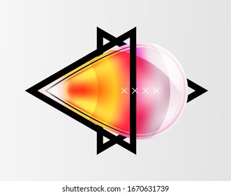 Abstract background - glossy glass bubbles, abstract sphere shapes, geometric dynamic composition with copyspace. Vector Illustration For Wallpaper, Banner, Background, Card, Book Illustration