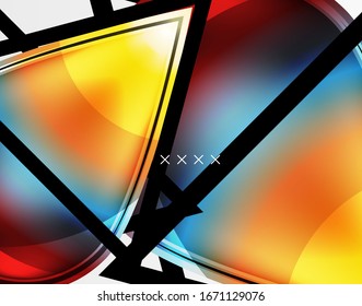 Abstract background - glossy glass bubbles, abstract sphere shapes, geometric dynamic composition with copyspace. Vector Illustration For Wallpaper, Banner, Background, Card, Book Illustration