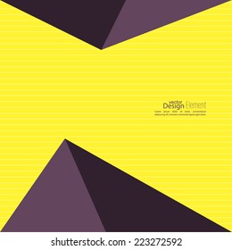 Abstract background with glossy  triangles. 
