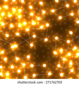  Abstract background with glow and light magic neon. Vector illustration. 