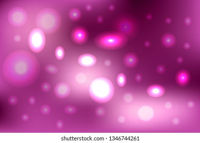 Abstract background, glowing circles and ellipses of different sizes. Vector illustration for design