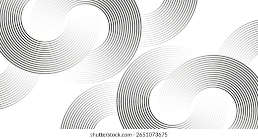 abstract background with glowing circles. Swirl circular lines pattern. Geometric spiral. Twirl element. Modern graphic desi 
