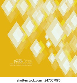 Abstract background with glowing crystals and diamonds. 