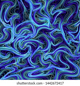 Abstract background with glowing dots.