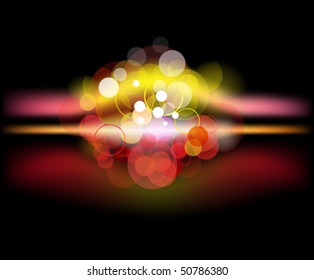abstract background with glowing dots, eps10 format