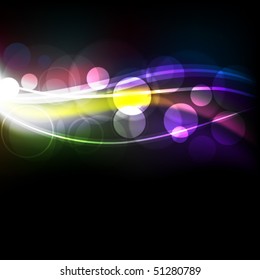 abstract background with glowing dots, eps10 format