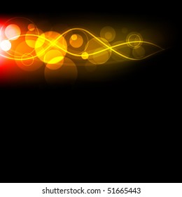 abstract background with glowing dots, eps10 format