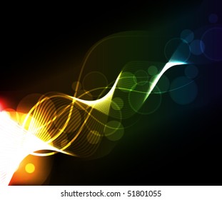 abstract background with glowing dots, eps10 format
