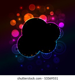 abstract background with glowing dots, eps10 format
