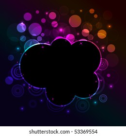abstract background with glowing dots, eps10 format