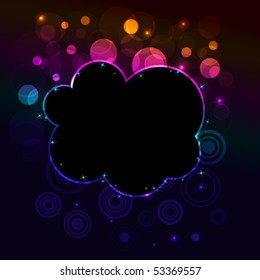 abstract background with glowing dots, eps10 format