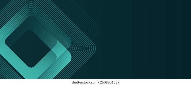 Abstract background with glowing geometric lines and halftone decoration. Futuristic technology concept. Vector illustration eps10