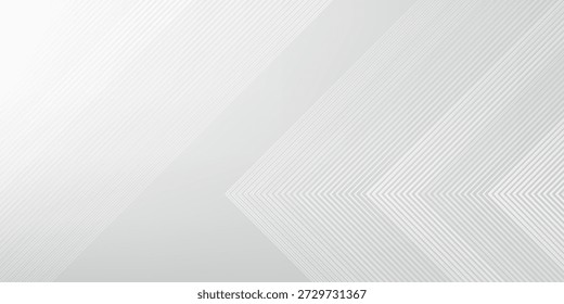 Abstract background with glowing gray and white arrow lines design. Modern geometric line pattern for covers, posters, banners, brochures, presentations, and websites. EPS.10