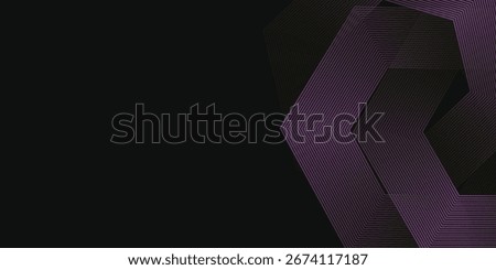 Abstract background with glowing hexagon geometric lines modern