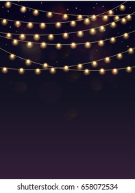 Abstract background. Glowing light bulbs design